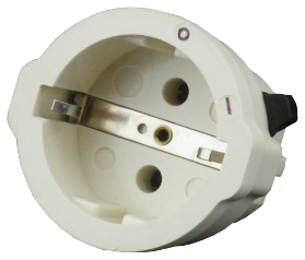 Schuko plug with switch